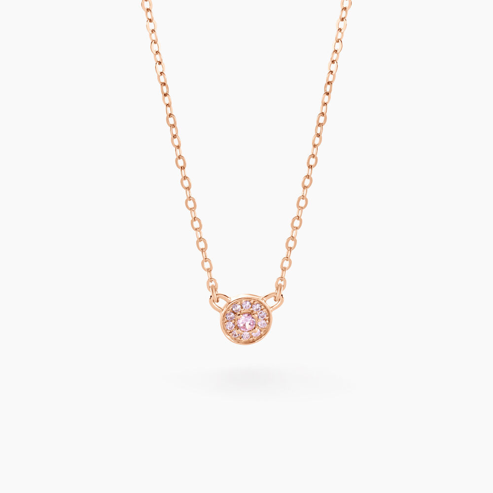 Collier Auxana Argent Rose Oxyde De Zirconium - Colliers avec pierres Femme | Marc Orian