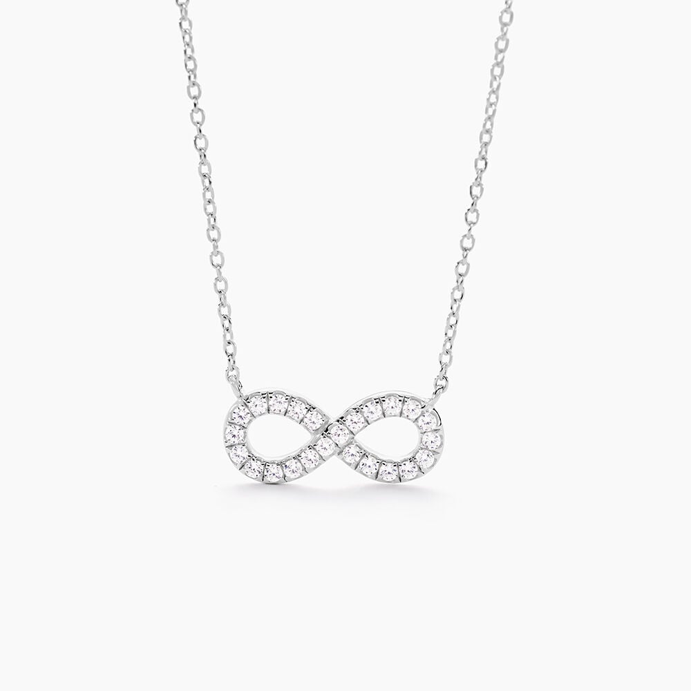 Collier Lou Argent Blanc Oxyde De Zirconium - Colliers avec pierres Femme | Marc Orian