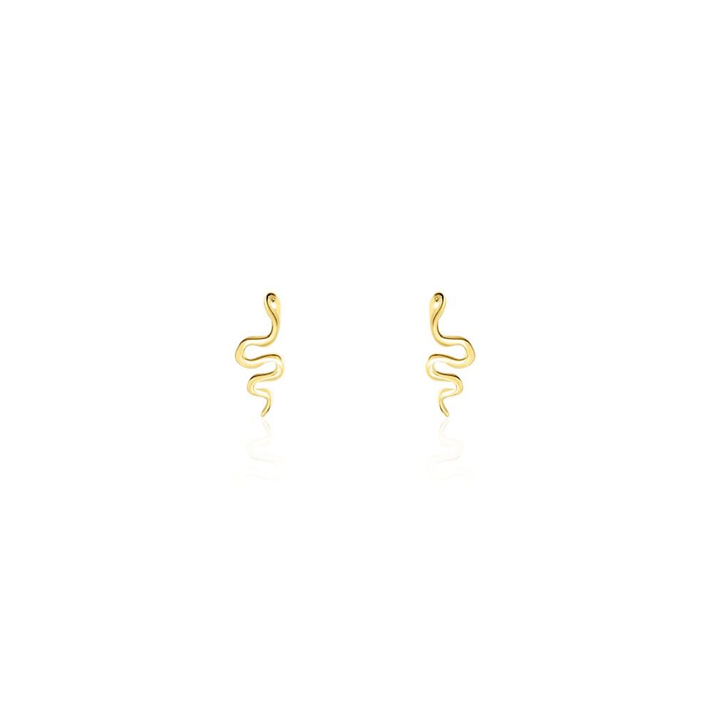Boucles D'oreilles Puces Serafino Or Jaune - Puces Femme | Marc Orian