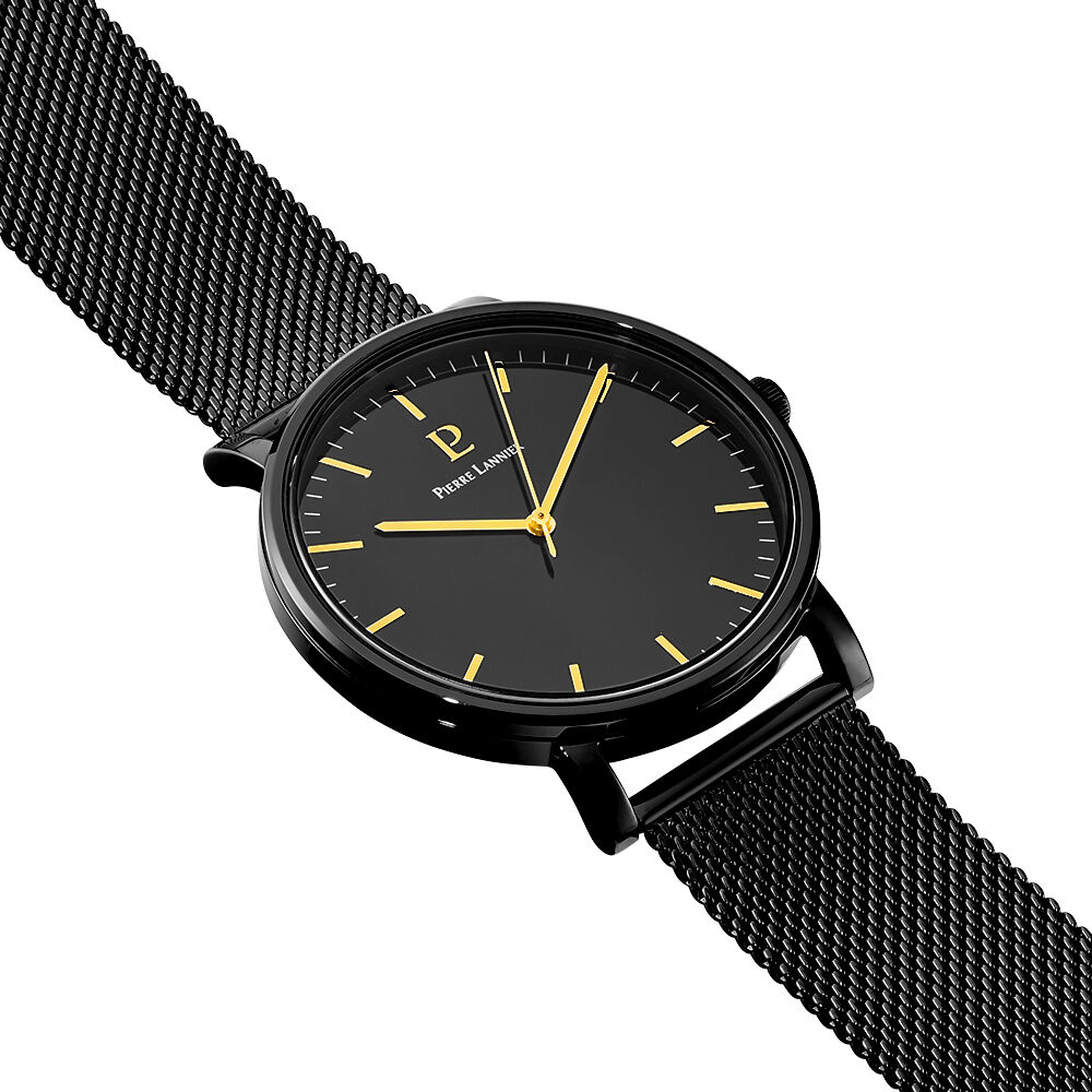 Montre Pierre Lannier Essential Noir - Montres classiques Homme | Marc Orian