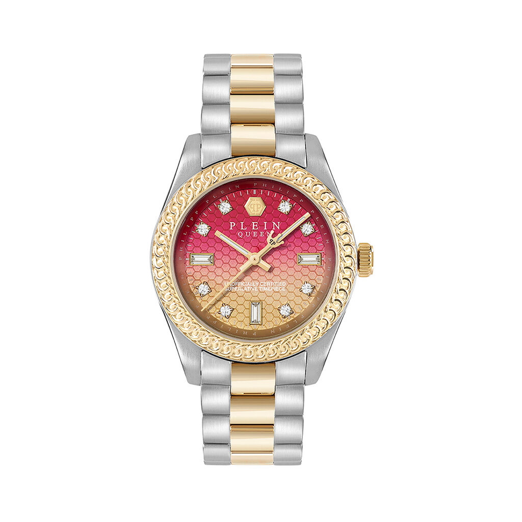 Montre Philipp Plein Rock Couture Rose - Montres &eacute;tanches Femme | Marc Orian