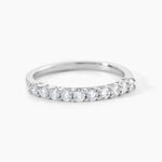 Alliance 1290 Or Blanc Diamant - Alliances duo Femme | Marc Orian