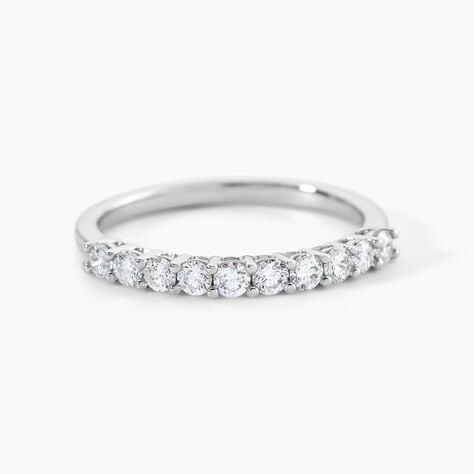 Alliance 1290 Or Blanc Diamant - Alliances duo Femme | Marc Orian