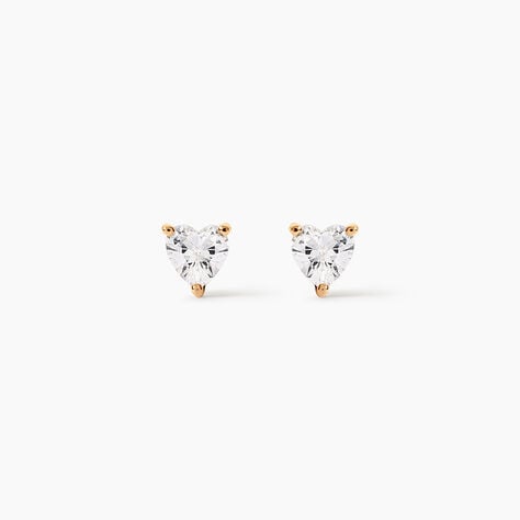 Boucles D'Oreilles Puces Rheane Plaqu&eacute; Or Jaune Oxyde De Zirconium - Puces Femme | Marc Orian