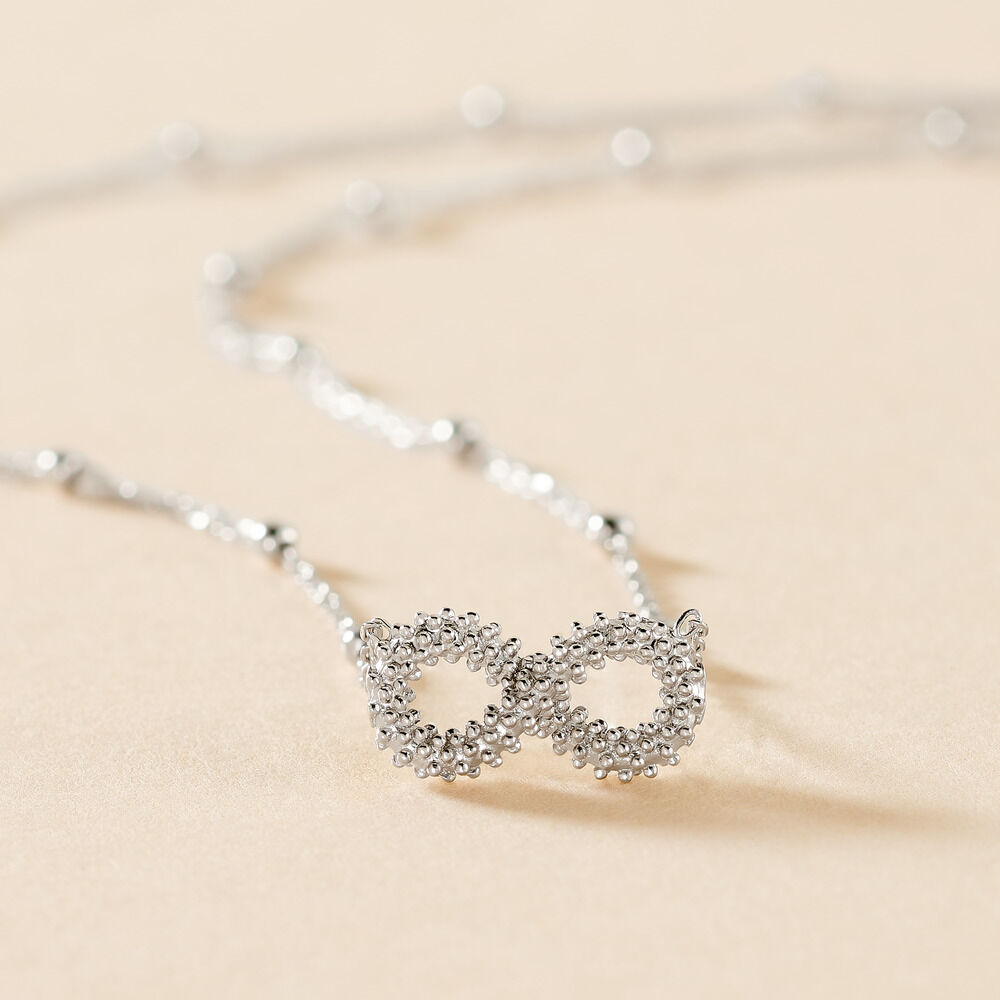 Collier Aella Argent Blanc - Colliers fantaisie Femme | Marc Orian
