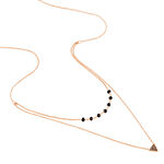 Collier Andreana Argent Rose Pierre De Synthese - Colliers multirangs Femme | Marc Orian