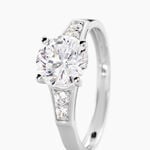 Bague Ivonne Or Blanc Oxyde De Zirconium - Solitaires Femme | Marc Orian