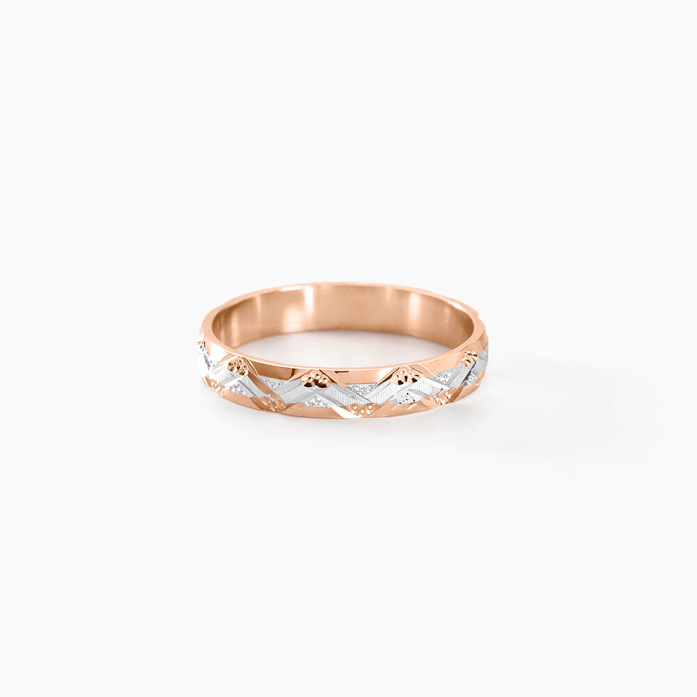 Alliance Clotilde Demi Jonc Classique Or Bicolore - Alliances duo Unisex | Marc Orian