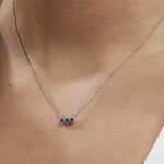 Collier Kasey Argent Blanc Oxyde De Zirconium - Colliers avec pierres Femme | Marc Orian