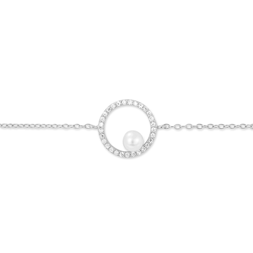Bracelet Marthe Argent Blanc Perle De Culture Et Oxyde De Zirconium - Bracelets chaînes Femme | Marc Orian