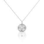 Collier Tribal Argent Blanc Oxyde De Zirconium - Colliers avec pierres Femme | Marc Orian