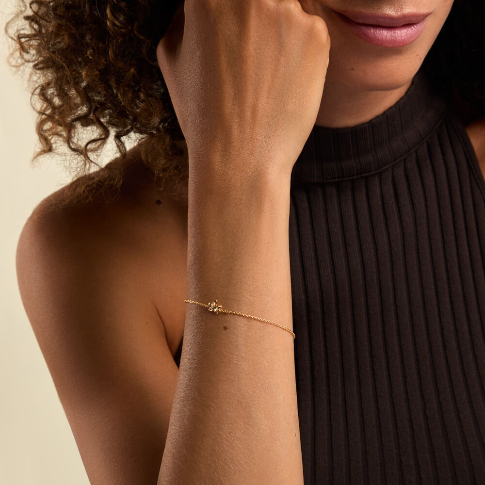 Bracelet Nine Argent Dor&eacute; A L'Or 750/1000 - Bracelets fantaisie Femme | Marc Orian