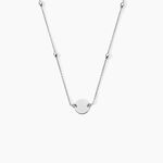 Collier Argent Blanc Monca - Colliers fantaisie Femme | Marc Orian