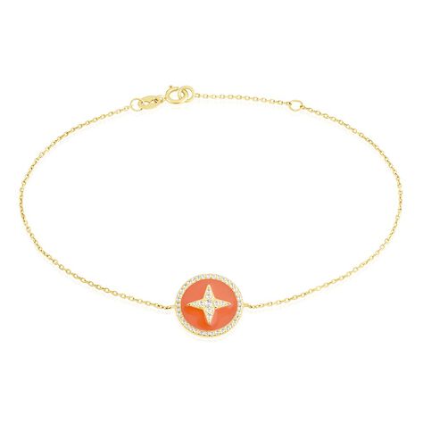 Bracelet Or Jaune Sweet Rosace Oxyde Zirconium - Sélection Bohème Femme | Marc Orian