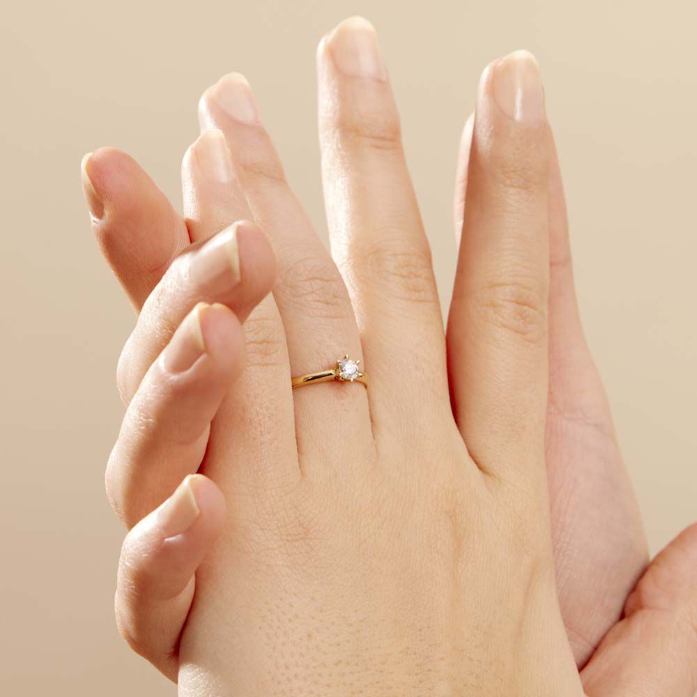 Bague Solitaire Samantha Or Jaune Diamant - Solitaires Femme | Marc Orian