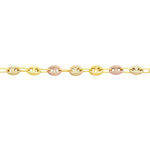 Bracelet Dami Maille Grain De Cafe Or Tricolore - Bracelets mailles Femme | Marc Orian