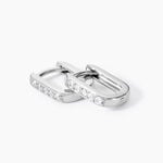 Cr&eacute;oles Amae Argent Blanc Oxydes De Zirconium - Cr&eacute;oles Femme | Marc Orian