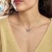 Collier Argent Blanc Liseron