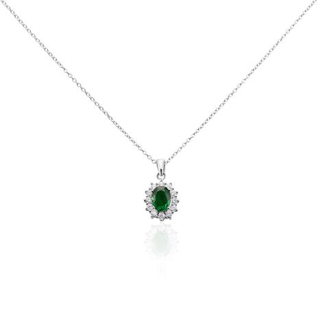 Collier Perez 2 Argent Blanc Oxyde De Zirconium - Colliers solitaires Femme | Marc Orian
