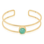 Bracelet Jonc Veina Plaqu&eacute; Or Jaune Aventurine - Bracelets joncs Femme | Marc Orian