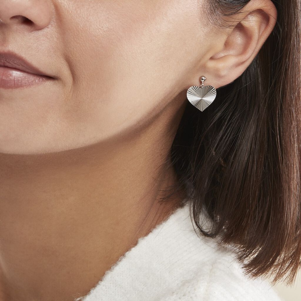 Boucles D'oreilles Pendantes Argent Blanc - Boucles d'oreilles Pendantes Femme | Marc Orian