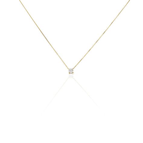 Collier Aphrodite Or Jaune Diamant Synthetique - Colliers avec pierres Femme | Marc Orian