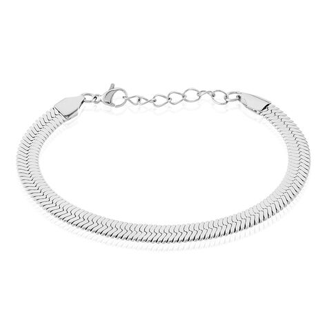 Bracelet Hera Melitta Acier Blanc - Bracelets mailles Femme | Marc Orian