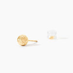 Boucles D'oreilles Puces Fidelia Boule Diamantee Or Jaune - Puces Femme | Marc Orian