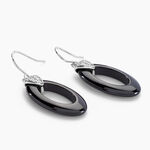 Boucles D'oreilles Pendantes Peer Argent Blanc Oxyde De Zirconium - Pendantes Femme | Marc Orian