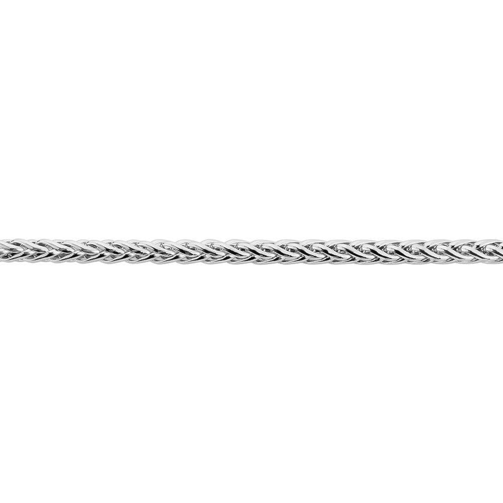 Bracelet Jany Maille Palmier Or Blanc - Bracelets mailles Femme | Marc Orian