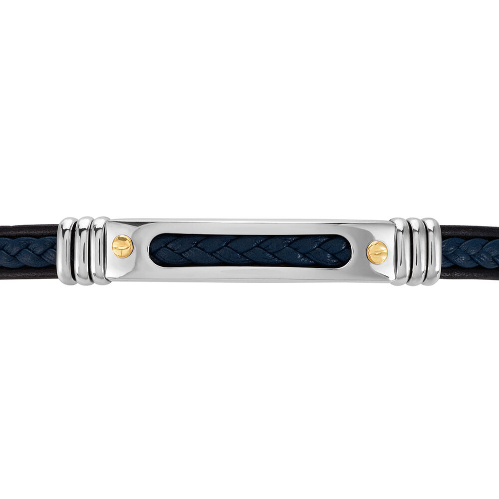 Bracelet Jourdan Cuir Bleu - Bracelets cuir Homme | Marc Orian