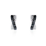 Boucles D'oreilles Puces Alric Or Blanc Diamant - Puces Femme | Marc Orian