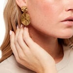 Boucles D'Oreilles Pendantes Savina Acier Jaune - Pendantes Femme | Marc Orian