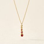 Collier Josephine Or Jaune Rubis - Colliers avec pierres Femme | Marc Orian