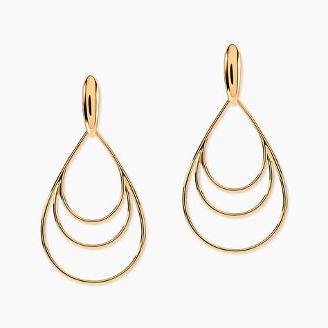 Boucles D'oreilles Pendantes Jenyfer Plaqu&eacute; Or Jaune - Pendantes Femme | Marc Orian