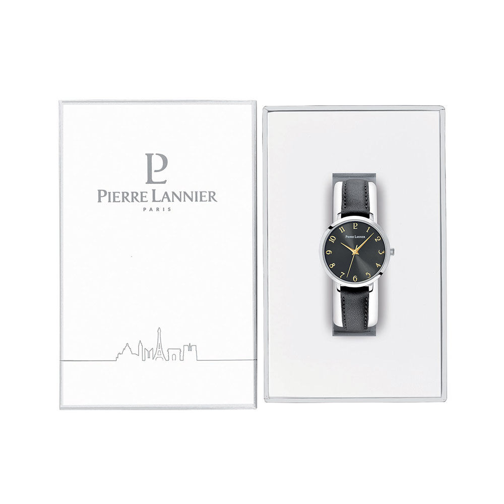 Montre Pierre Lannier Chouquette Noir - Montres classiques Femme | Marc Orian