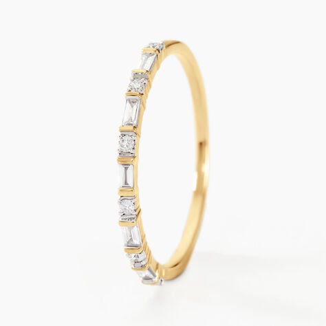 Alliance Ioan Or Jaune Diamant - Alliances avec pierres Femme | Marc Orian