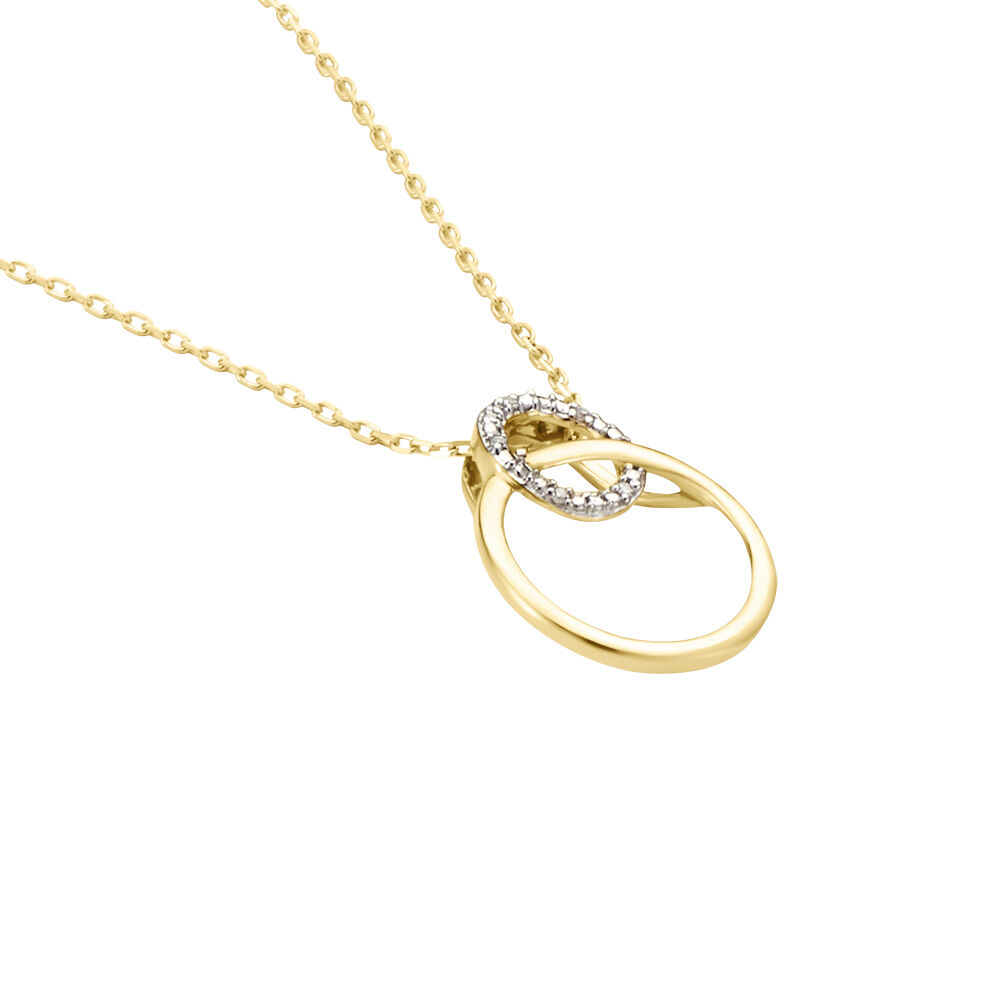 Collier Or Bicolore Achim Diamants - Colliers avec pierres Femme | Marc Orian