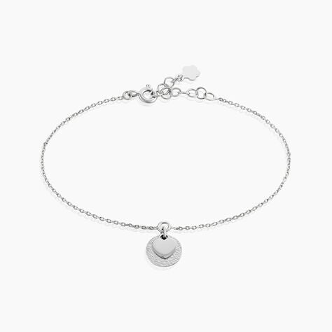 Bracelet Tayra Argent Blanc - Bracelets Medailles Femme | Marc Orian