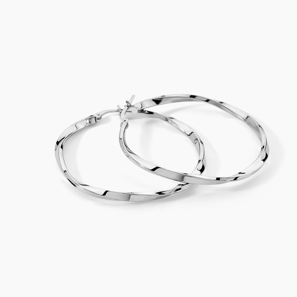 Cr&eacute;oles Argent Blanc Ires - Cr&eacute;oles Femme | Marc Orian