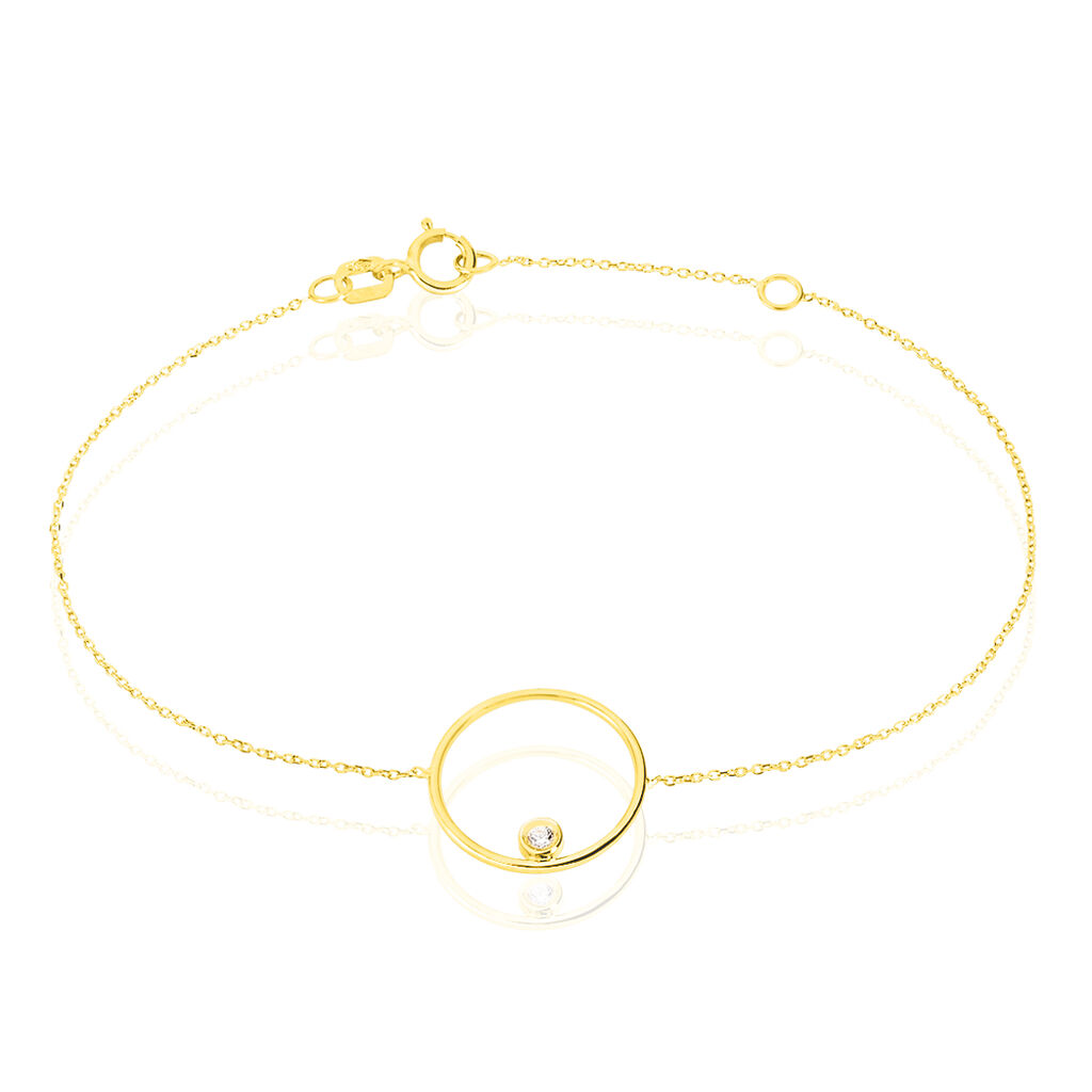 Bracelet Kimly Or Jaune Oxyde De Zirconium - Bracelets cha&icirc;nes Femme | Marc Orian
