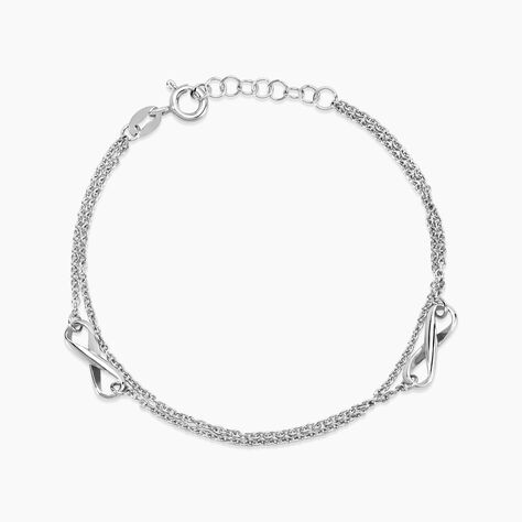 Bracelet Noelle Argent Blanc - Bracelets chaînes Femme | Marc Orian