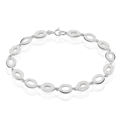 Bracelet Cicily Argent Blanc Oxyde De Zirconium - Bracelets chaînes Femme | Marc Orian