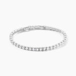 Bracelet Lou-anne Argent Blanc Oxyde De Zirconium Blanc - Bracelets cha&icirc;nes Femme | Marc Orian