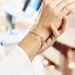Bracelet Rinae Argent Blanc - Bracelets chaînes Femme | Marc Orian