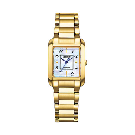 Montre Citizen Ladies Square Nacre Blanche - Montres &eacute;tanches Femme | Marc Orian