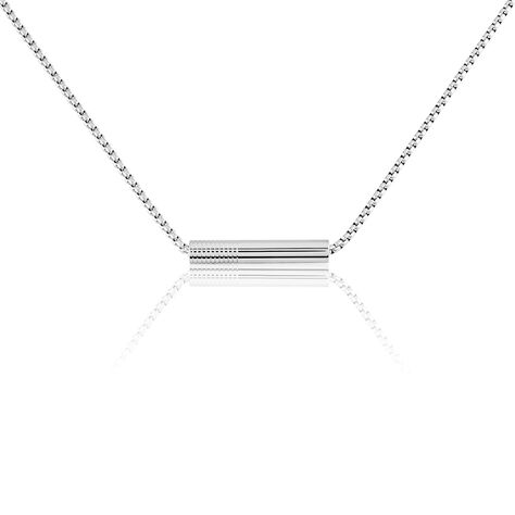 Collier Phebus Him Acier Blanc - Colliers fantaisie Homme | Marc Orian