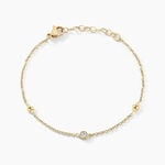 Bracelet Eva Acier Jaune Cristal - Bracelets cha&icirc;nes Femme | Marc Orian