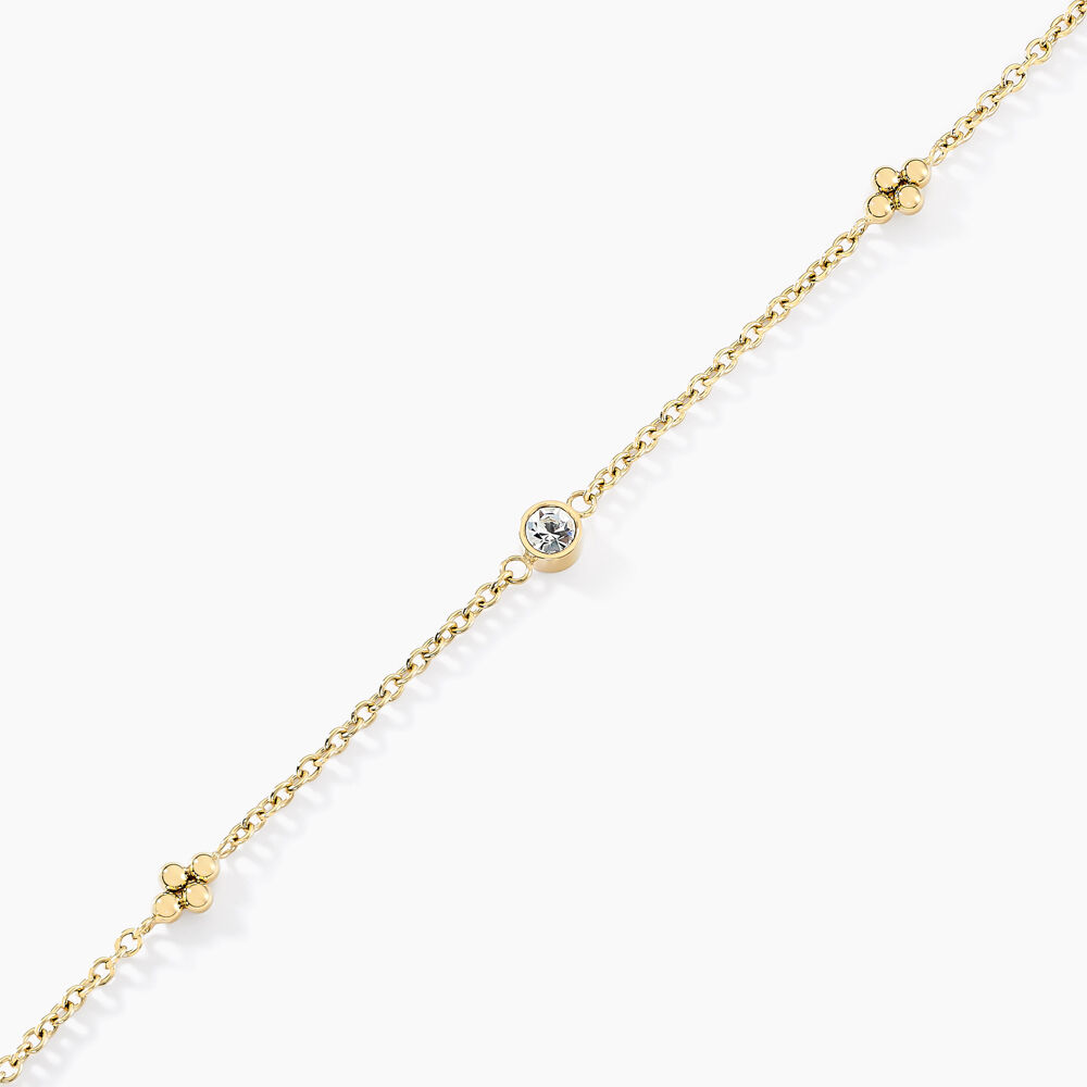 Bracelet Eva Acier Jaune Cristal - Bracelets chaînes Femme | Marc Orian
