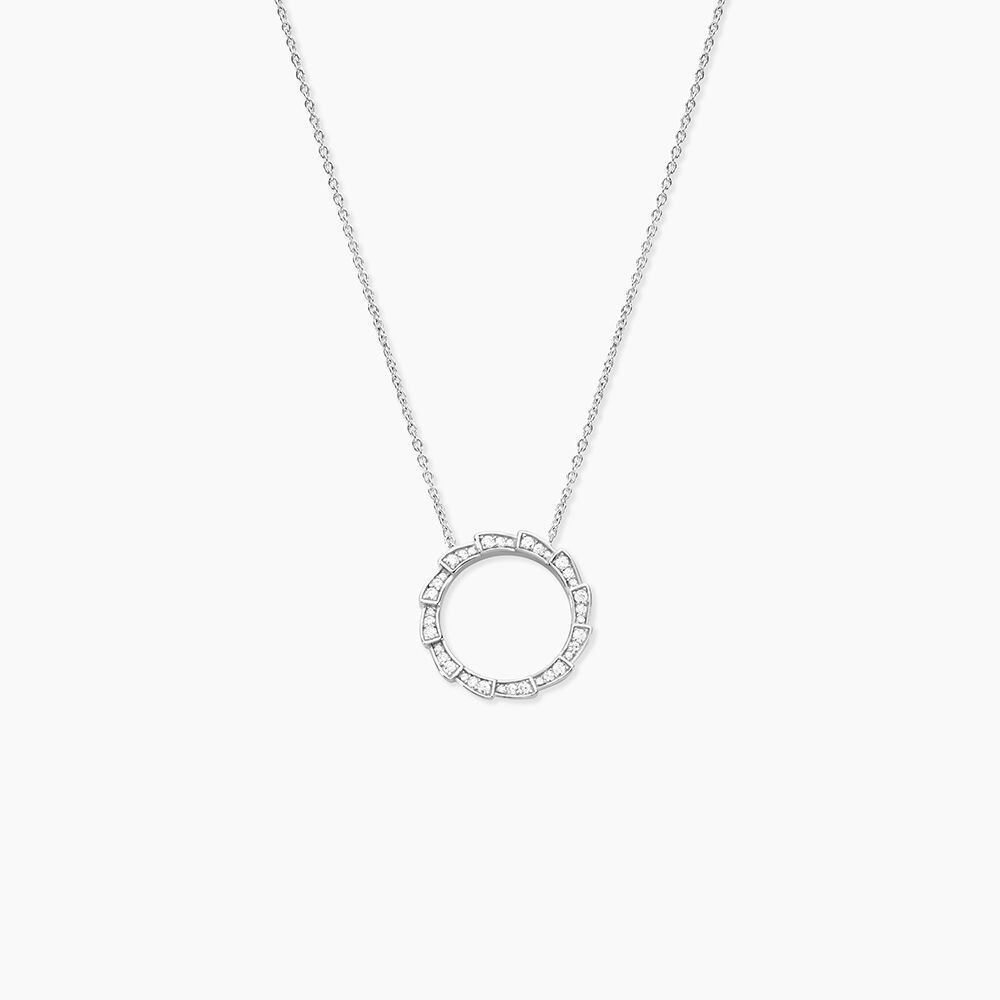 Collier Nevada Argent Blanc Oxyde De Zirconium - Colliers avec pierres Femme | Marc Orian
